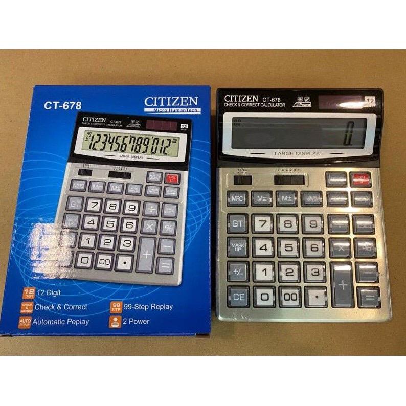 

Kalkulator Dagang Citizen CT 678 Kalkulator dagang 12 Digit Silver