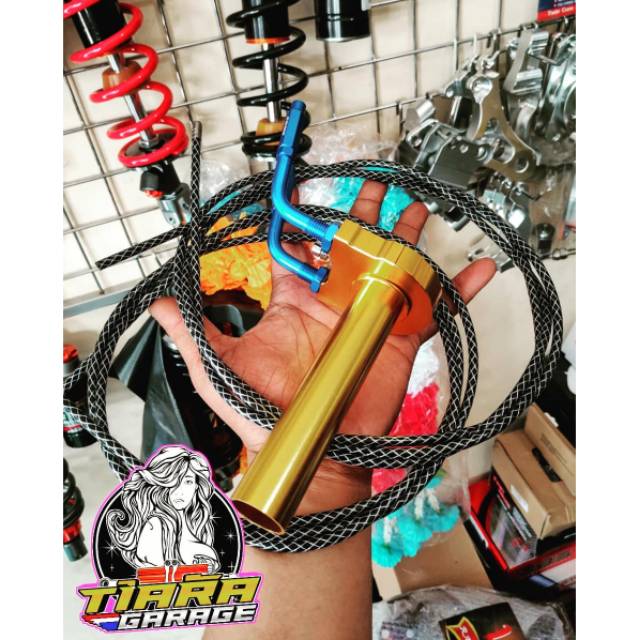 Paket gas aktif 2 kabel serat (selongsongan +  2 L gas + 2 kabel gas serat