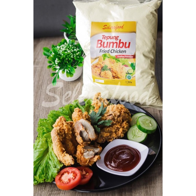 

[[COD]] Tepung Bumbu Fried Chicken Premium Berat 1 Kg Merk Selerafood BOOM SALE Kode 1160