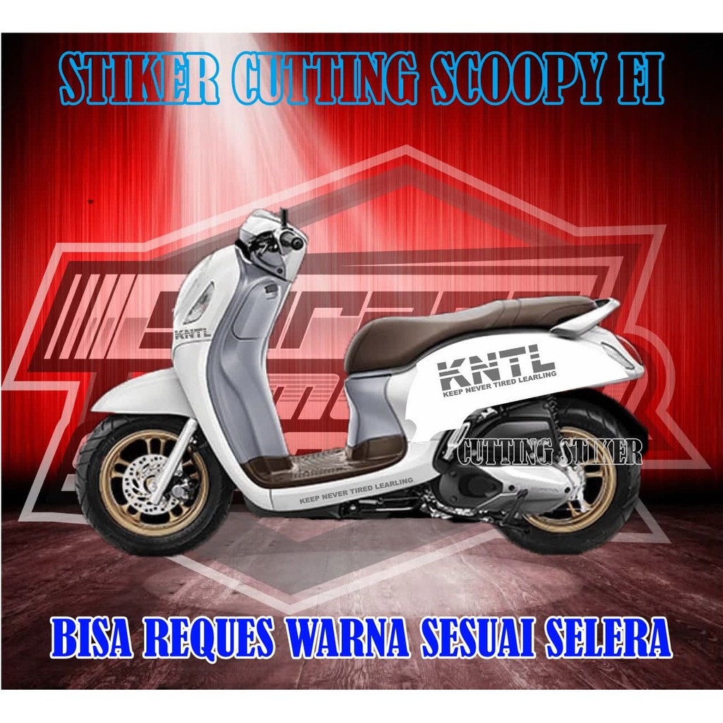STIKER VARIASI STIKER CUTTING HONDA SCOOPY FI NEW CUTTING KNTL