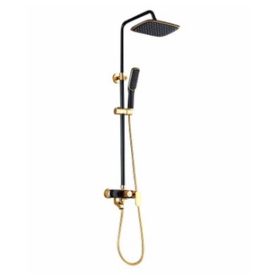 Shower Tiang Panas Dingin Set Black Gold / Shower Column Set