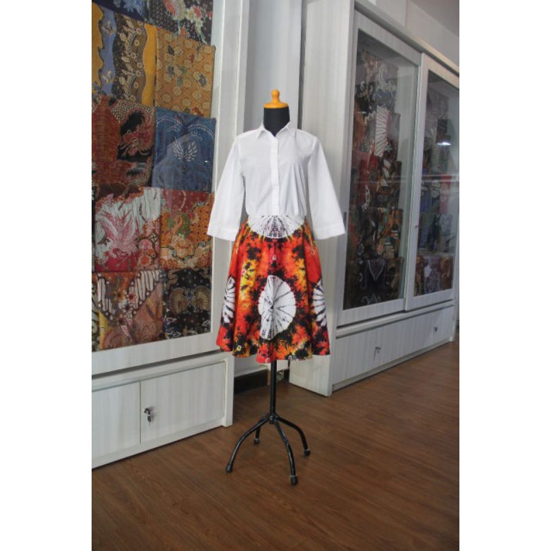 Rok Payung Batik Bahan Katun Premium