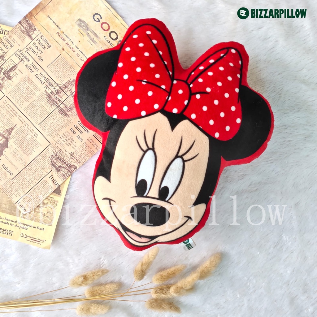 Bizzarpillow Bantal Kepala Mickey Minnie size L BZ124