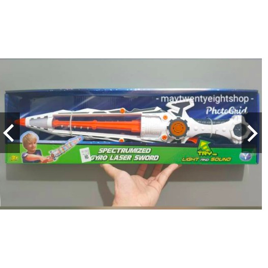 Toys Kingdom Cruzer Spectrumized Gyro Laser Sword Light Sound / Mainan Pedang / Toys / Hadiah
