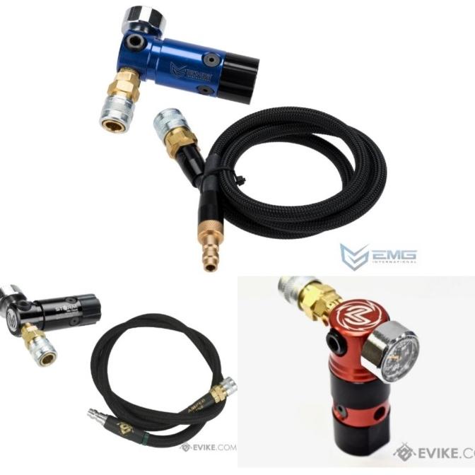 hpa regulator on tank storm wolverine airsoft with remote line