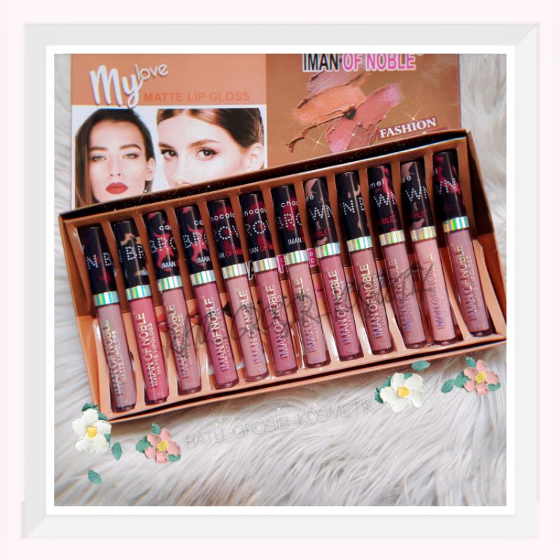 PROMO PERPACK!!!LIP GLOSS NUDE MATTE MY LOVE FASHION COLOR NO.I32-7