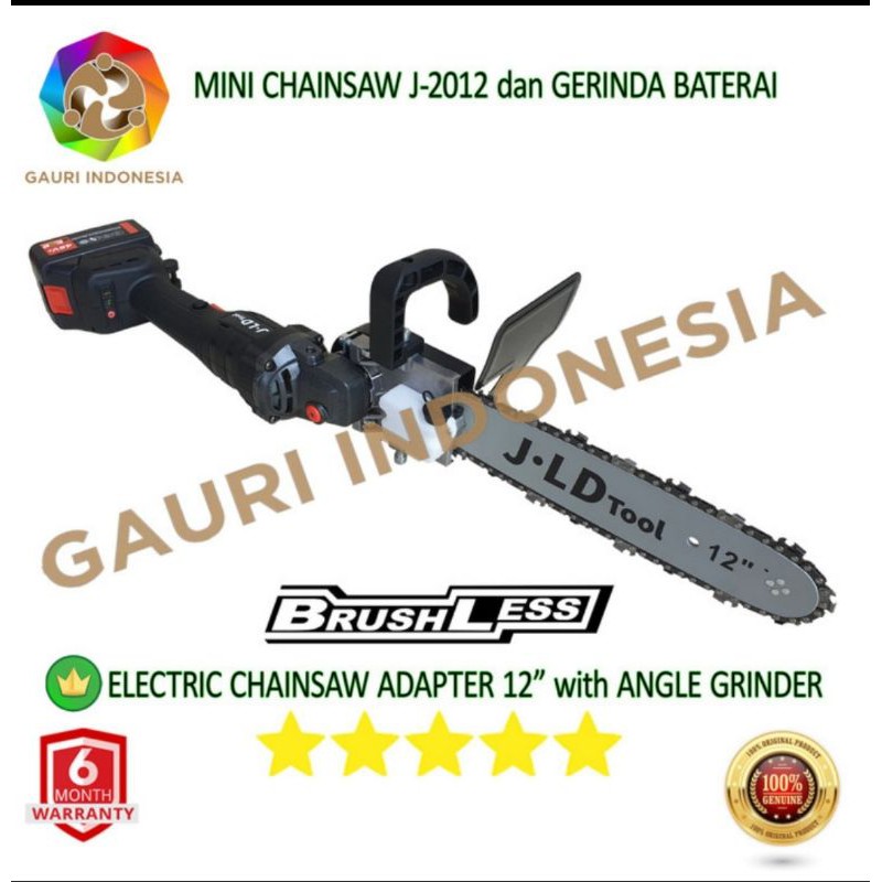 Jual CHAINSAW GERINDA PAKET CHAINSAW ADAPTER & GERINDA CORDLESS JLD