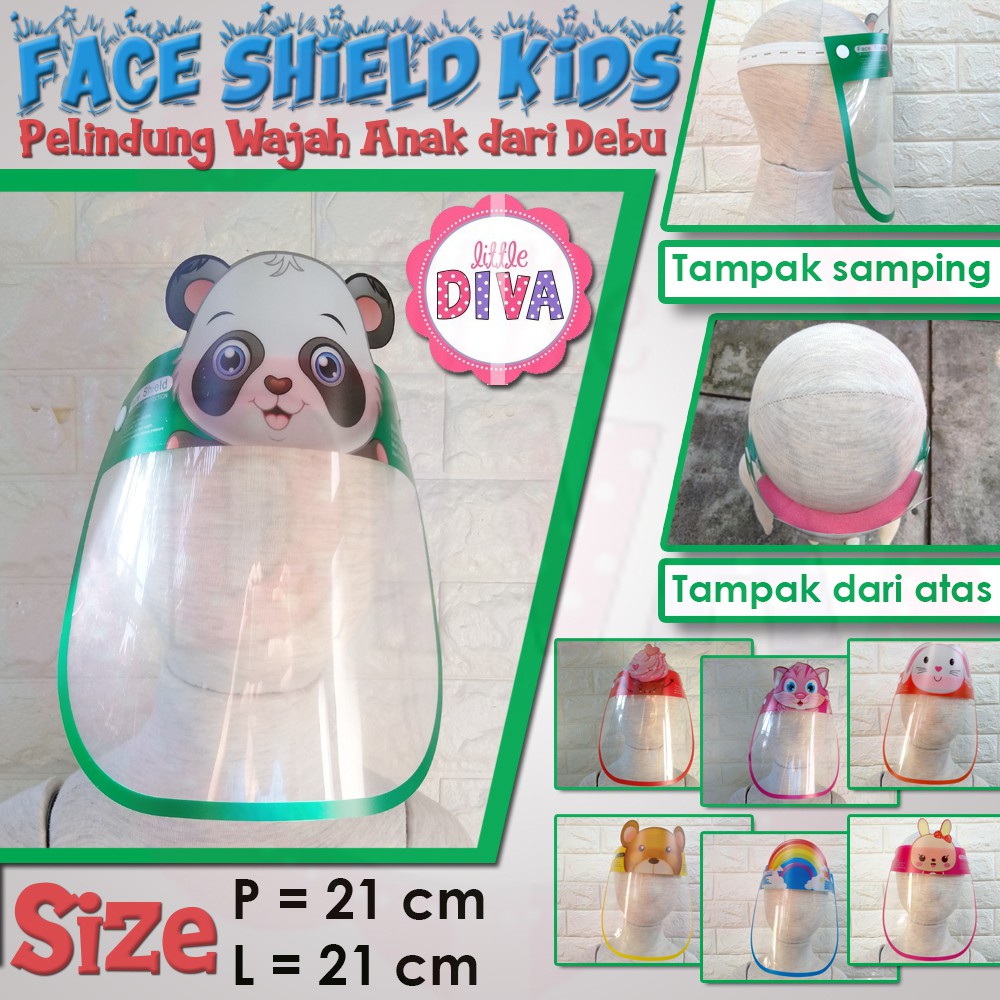 KID's FACE SHIELD  - Pelindung Wajah Anak Import