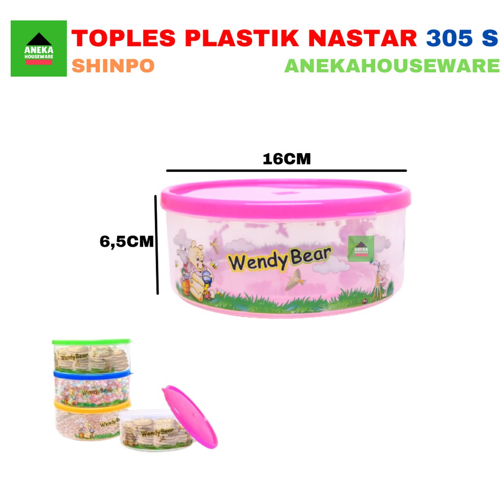 Anekahouseware Toples Plastik Nastar Kotak Makan305 S Shinpo