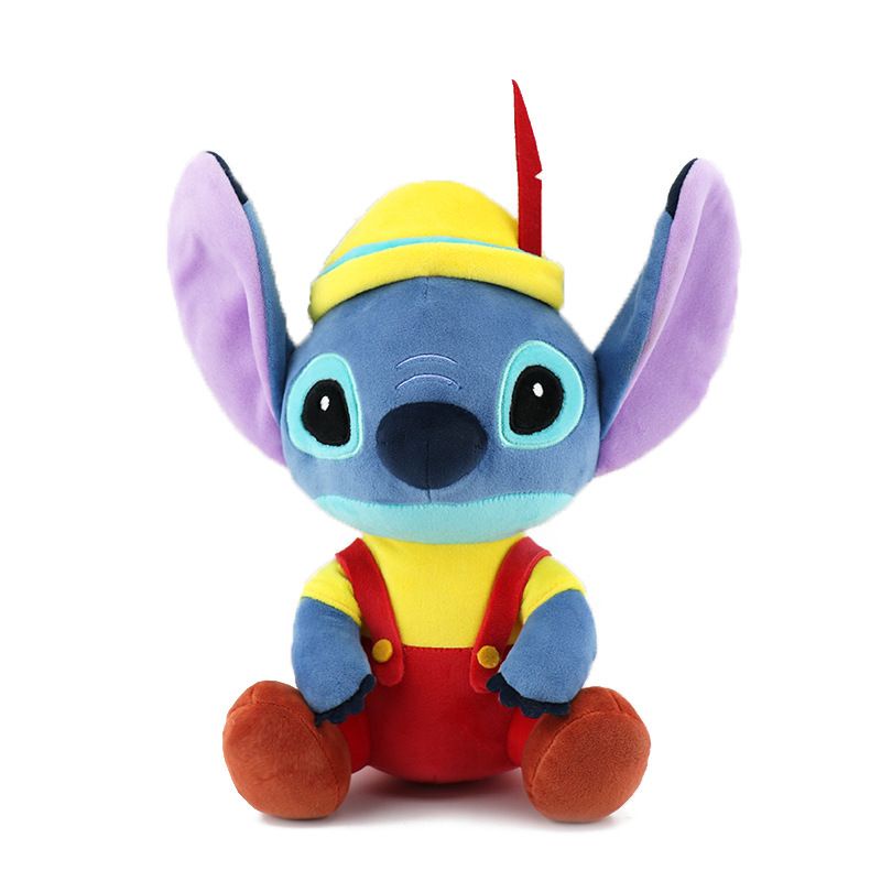 MAINAN BONEKA LILO STITCH BIRU SCRUMP WINNIE THE POOH SNOW WHITE PLUSH 20CM IMPOR