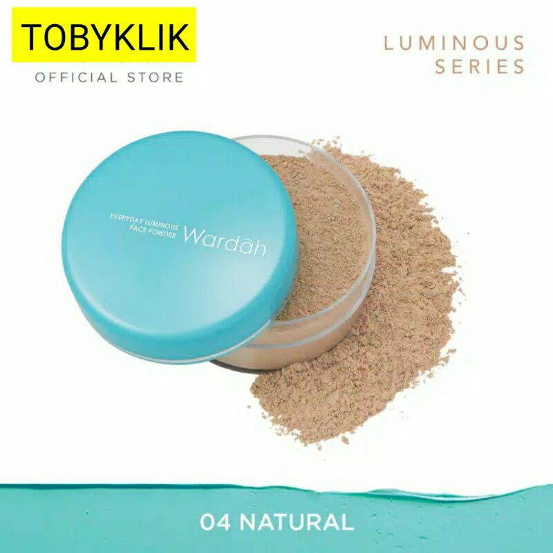 Wardah Everyday Loose Powder (bedak tabur) Luminous Face Powder Sahde 1-4 30 gr