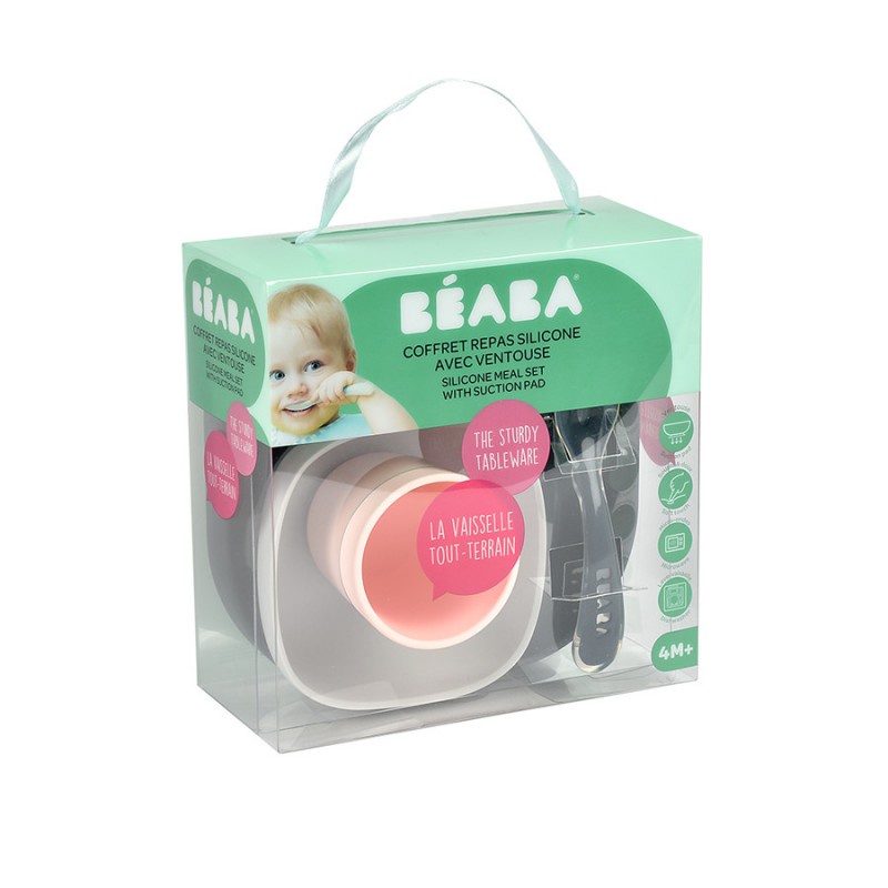 Beaba Silicone Meal Set Piring Mangkuk Anak - Night Blue