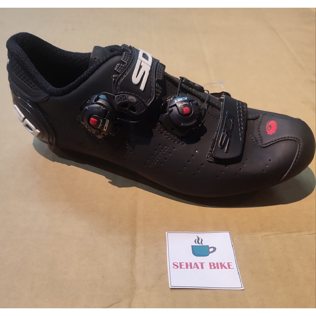 Shoes Sepatu Cleat Sepeda Road Sidi Ergo 5 Black Original