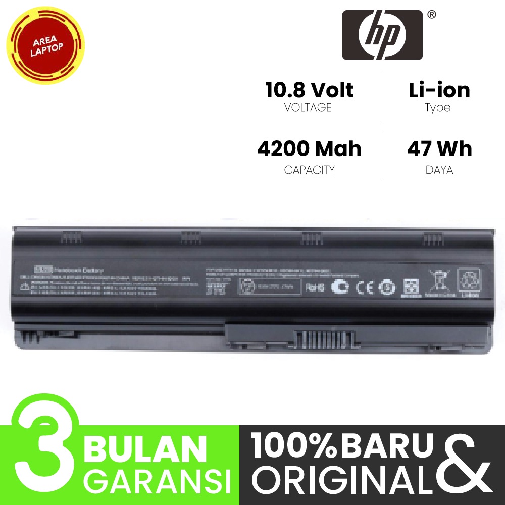 Baterai Hp Compaq CQ42 CQ72 G42 G62 G72 G72t G62t G42t DM4-1000 HP1000 ORI