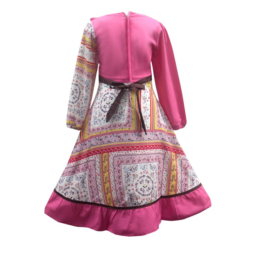 Two Mix Gamis Anak Perempuan / Busana Muslim Anak Cewek / Dress Anak Muslim 4005-4