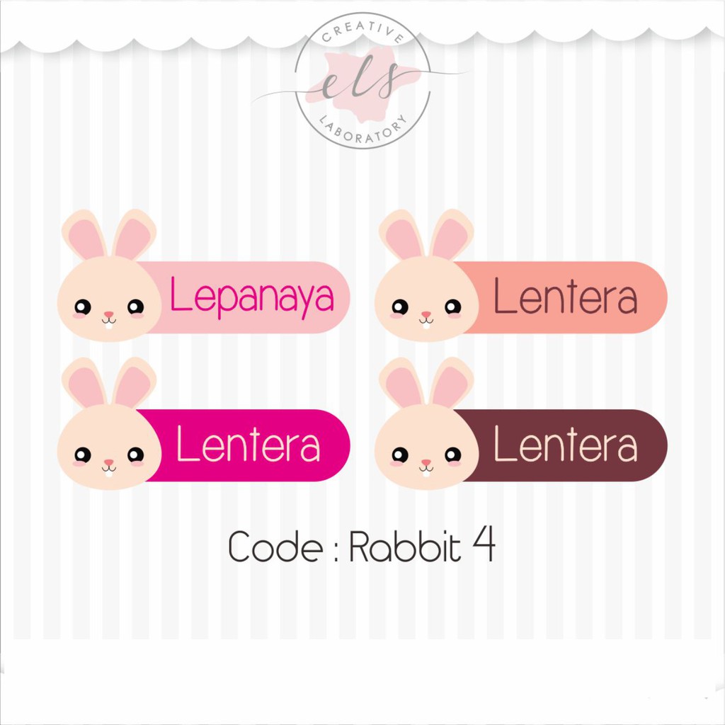

stiker label nama custom waterproof anti air