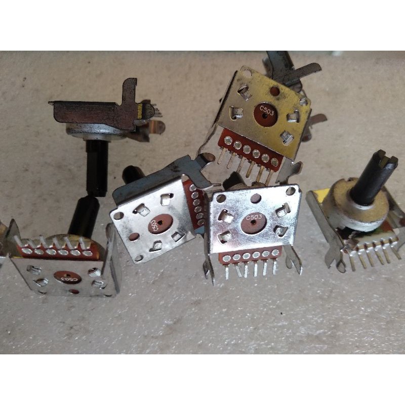 potensio polytron C503 50k 6pin kaki lurus.