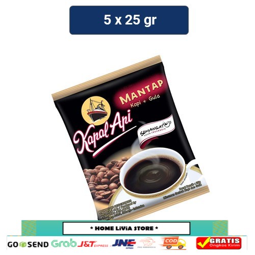 

Kapal Api Kopi Gula Rasa Mantap 5 x 25gr