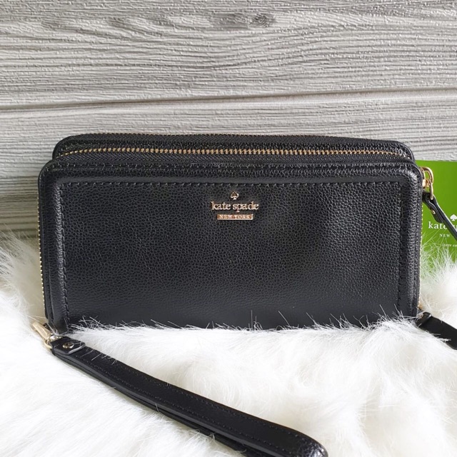 Ready dompet Kate Spade Kate spade Anita petterson drive Wallet Black leather. Original