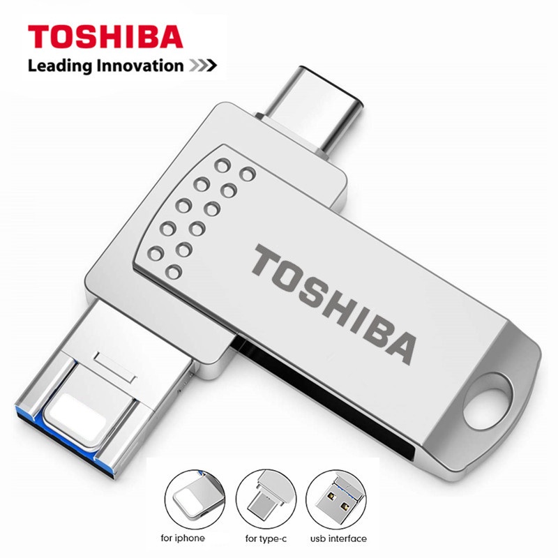 Toshiba Flashdisk USB 3.0 Kapasitas 512GB Anti Air Untuk Handphone / PC