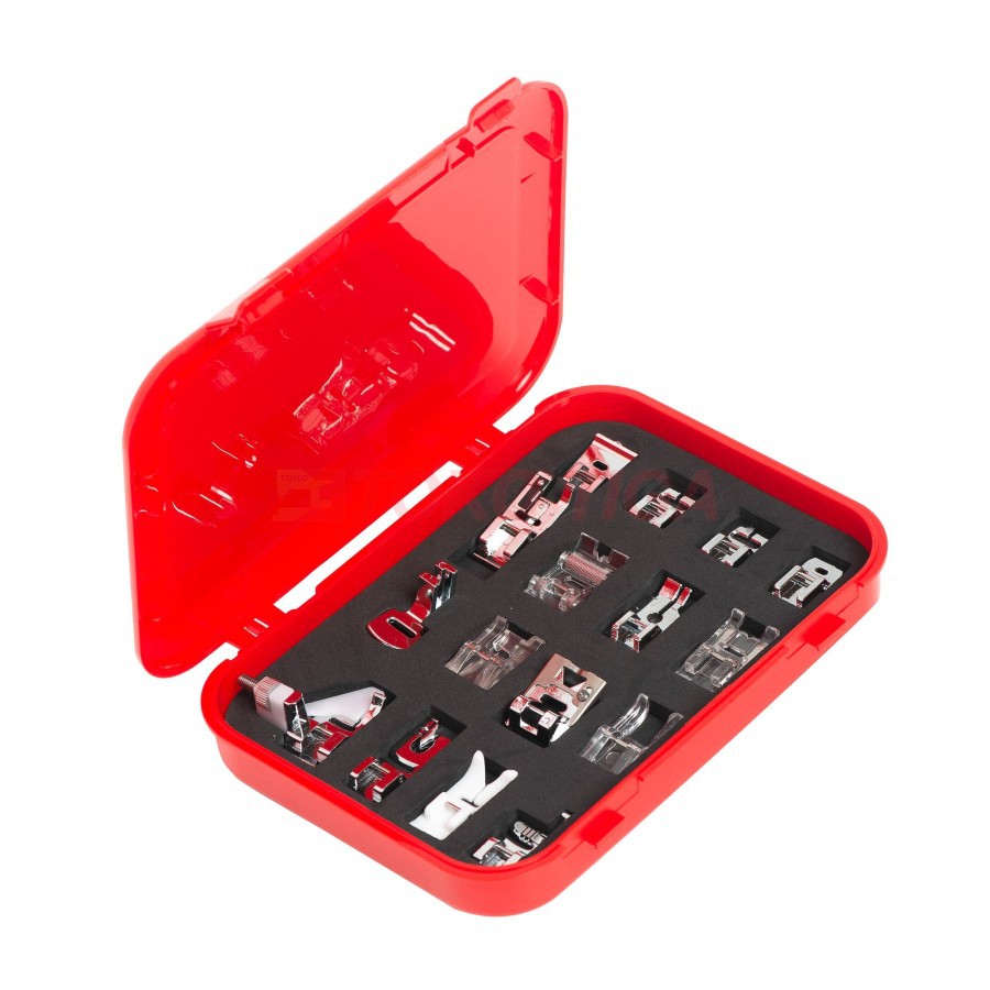 Sepatu Set Mesin Jahit Portable 16 pcs Presser Feet Kit SINGER