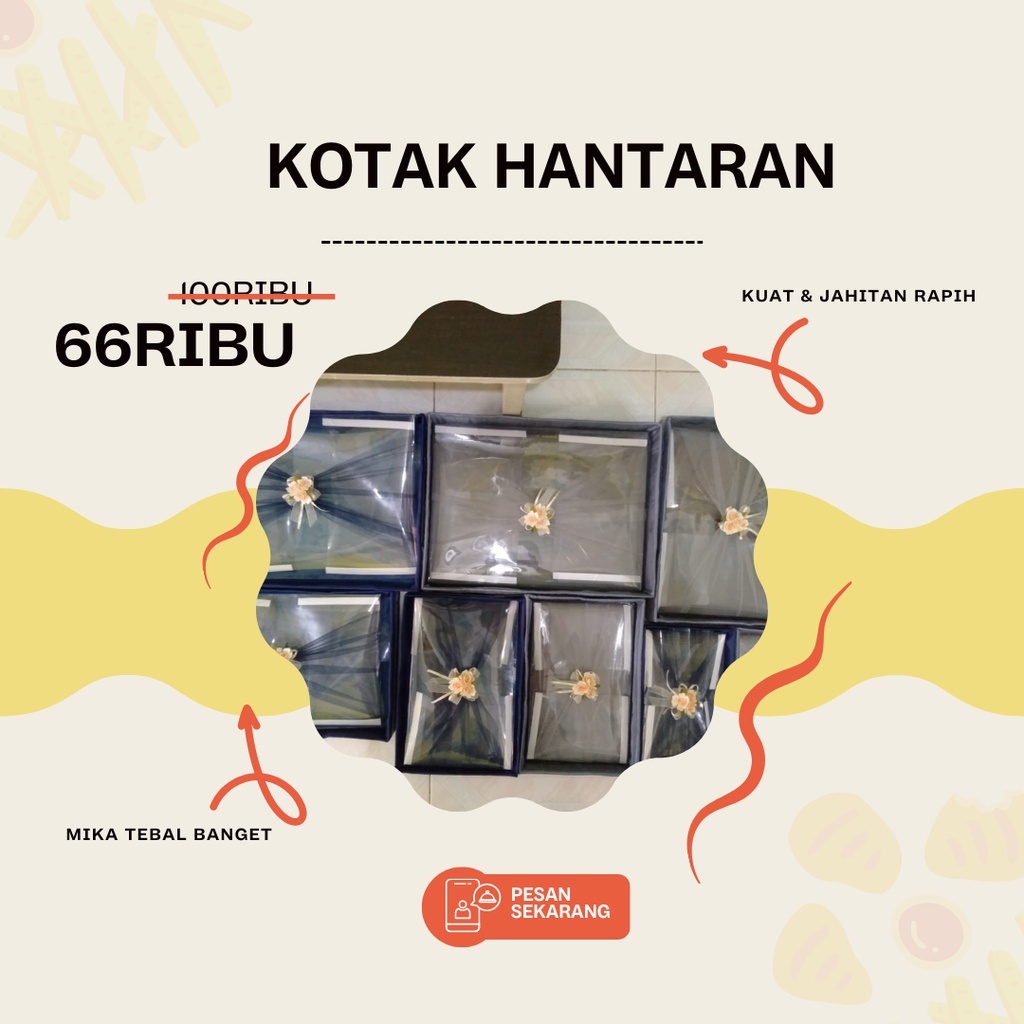 Kotak Seserahan Pernikahan Set Lengkap Isi 4 Box/Box Hantaran Seserahan Pernikahan Full Mika