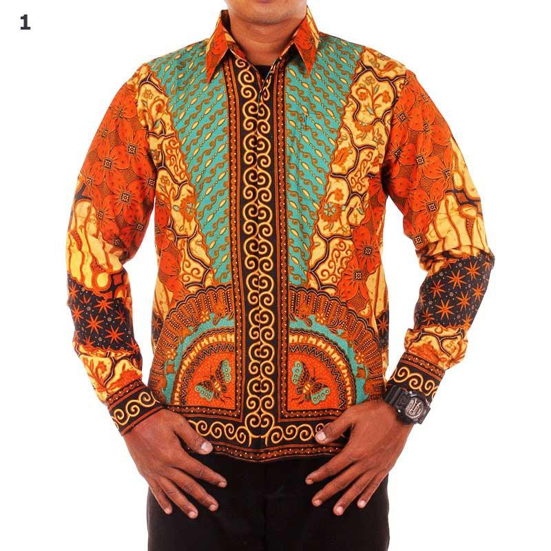 Kemeja Batik I Baju Kemeja Batik Pria Lengan Panjang  Raden Rangga