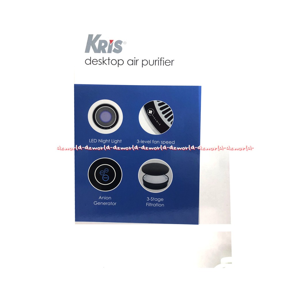 Kris Desktop Air Purifier Anion Generation 8m Alat Pembersih Udara Menyaring Debu Desktop Air Purufier