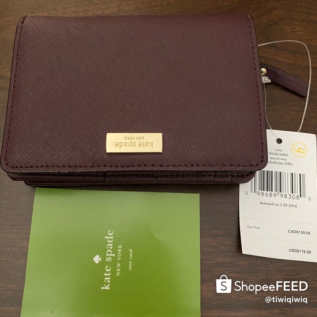 Kate spade bifold mini wallet