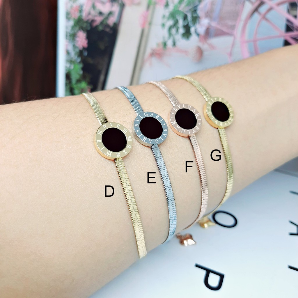 (RINN Jewelry) Gelang Titanium Sisik Kecil Rantai Polos Layer Paperclip Anti Karat Selamanya - BB398