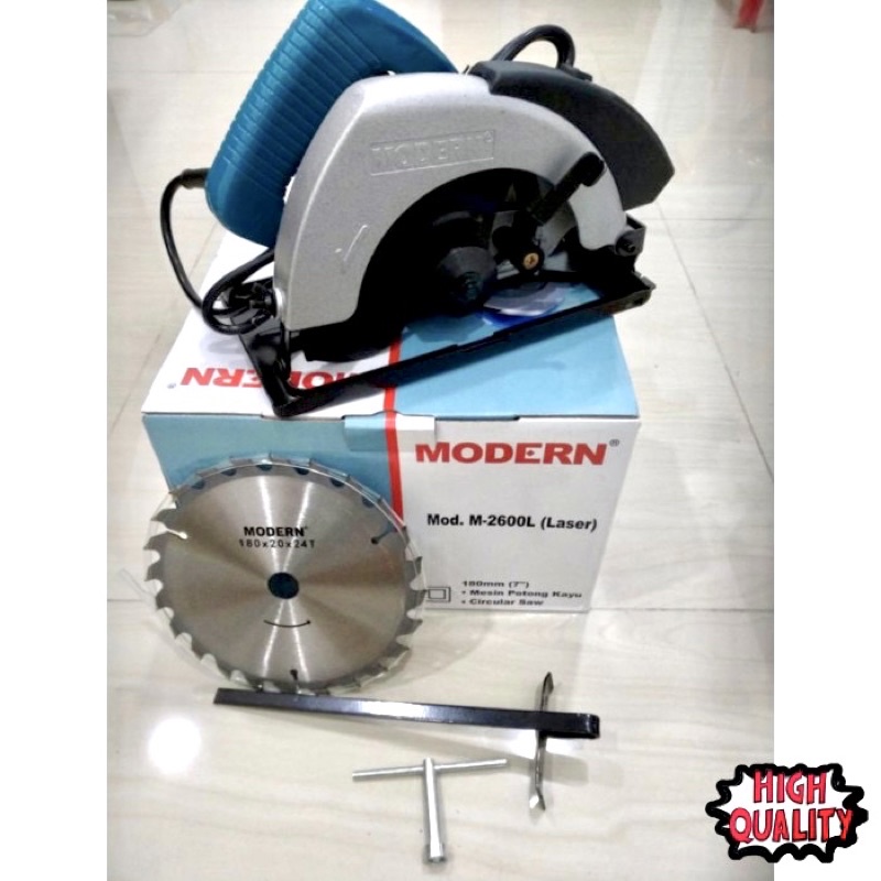 MODERN M-2600L Mesin potong kayu modern M-2600L mesin gergaji kayu 7" mesin belah kayu modern