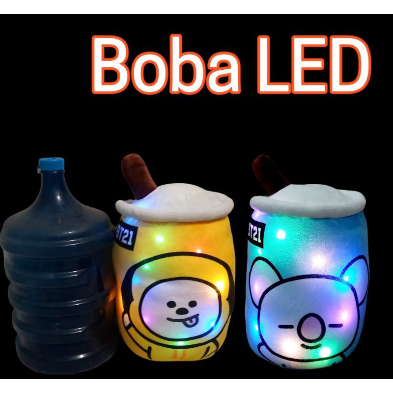 Bantal Boba Bts Kepala Lampu LED Halus dan Lembut ber SNI