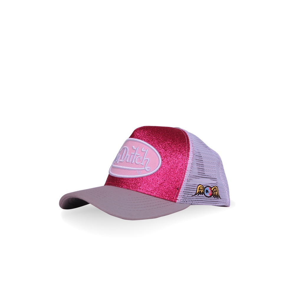 Von Dutch Glitter Truckers Cap 0546 Pink