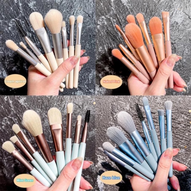 8pcs BRUSH SET / Brush Powder Eye Shadow Foundation Blusher Blending Beauty