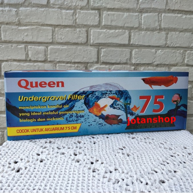 QUEEN 75 cm undergravel under gravel filter aquarium aquascape 75cm