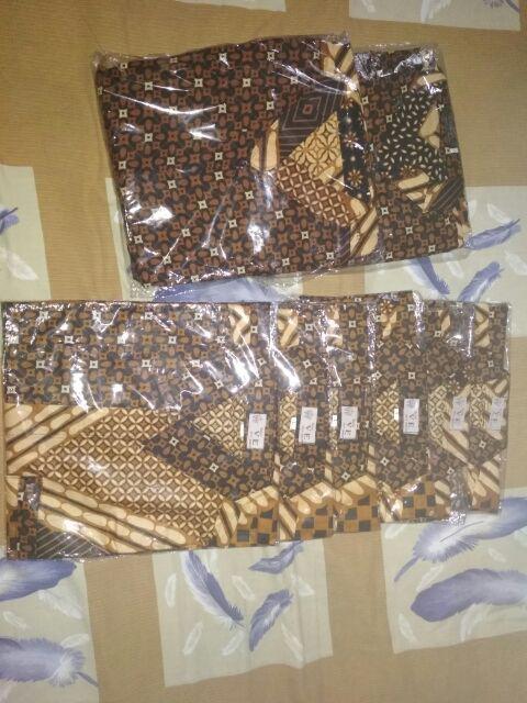 Gamis Batik Mataram Brownies Standar Dan Jumbo