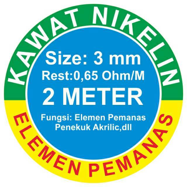 Kawat Nikelin 3 mm panjang 2 meter