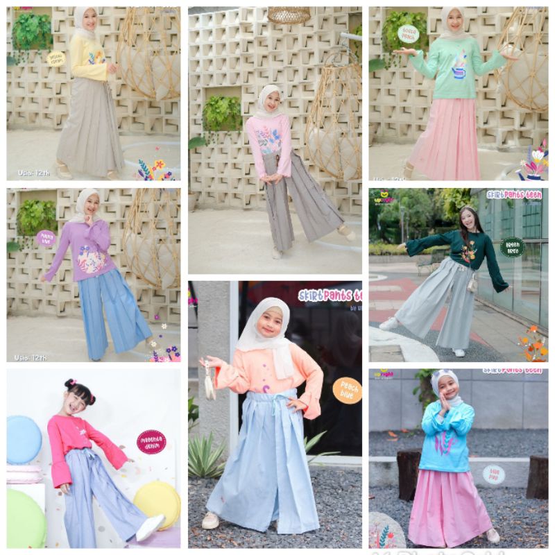 Set Kulot Anak Perempuan Remaja Tanggung Upright  Setelan Roklot