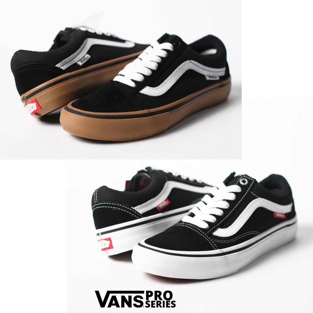 VANS OLDSKOOL PRO BLACK WHITE / BLACK GUM ORIGINAL 100%