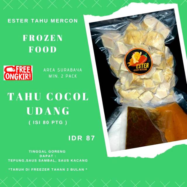 Frozen food tahu krispi