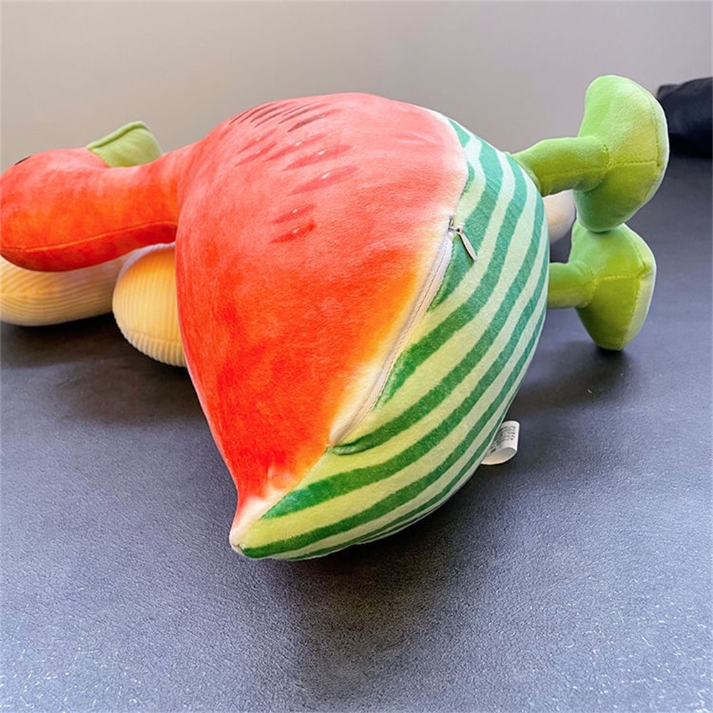 Mainan Boneka Bantal Bentuk Buah Melon Semangka Cantaloupe Duck Bahan Plush Untuk Kamar Anak