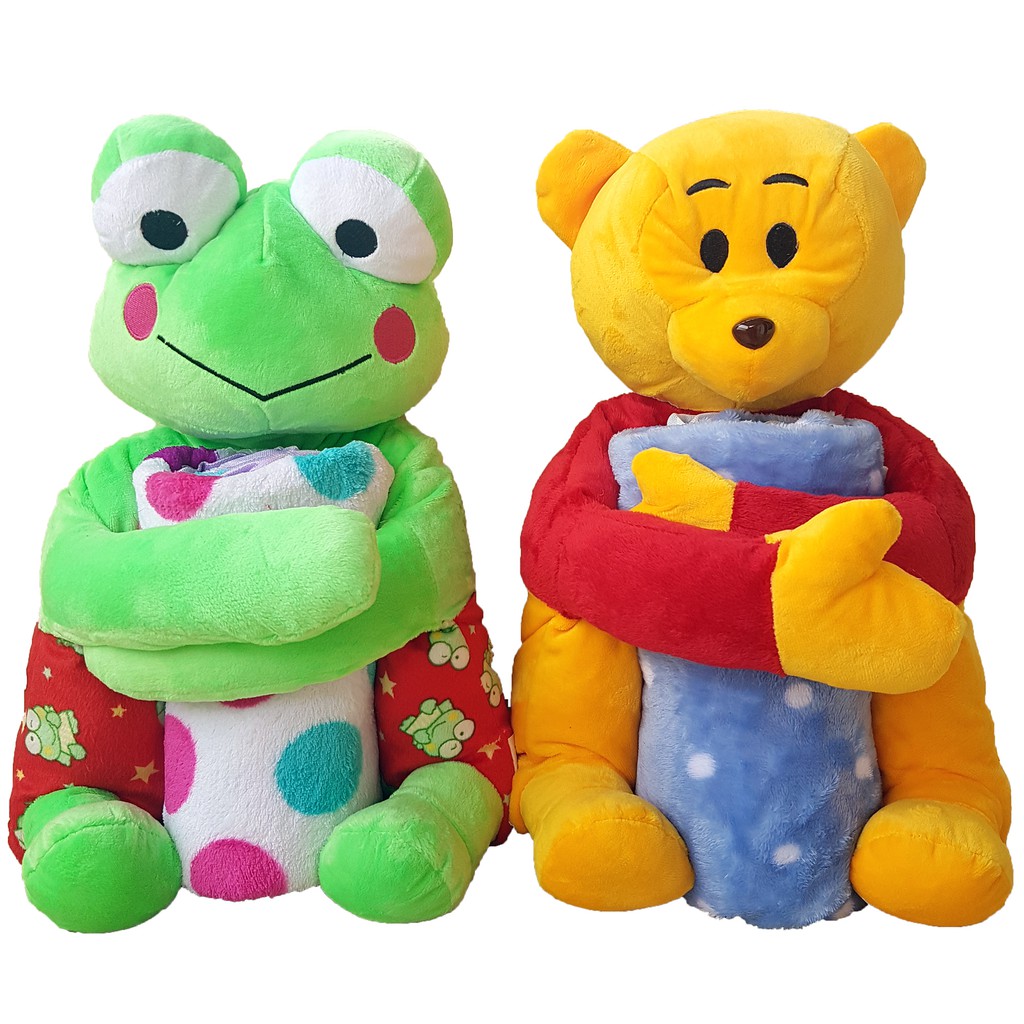 Set Kado Boneka Selimut Bantal Peyang Bayi Balmut Memoii