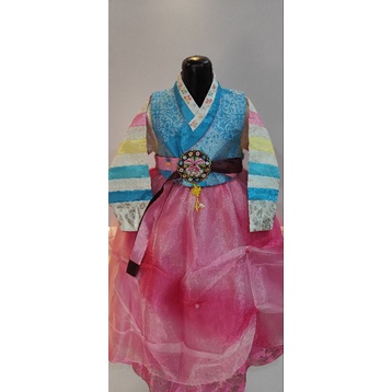 hanbok anak 5 rompi biru