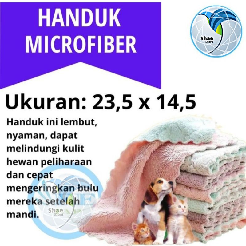 Handuk Grooming Anjing Kucing MICROFIBER Pet Groming