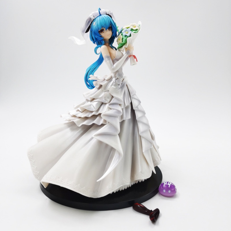 Mainan Action Figure Anime Impact Ganyu Dress Pernikahan Bahan Pvc Ukuran 25cm Untuk Koleksi Anak