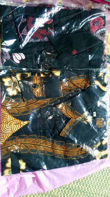 Asifa Batik Hrb026 Kenongo Kemeja Tosca Pendek Pekalongan Padi M L Xl Sogan Tulis Halus Kemeja Batik