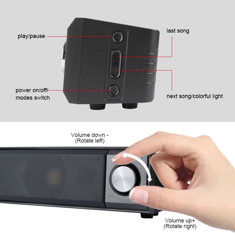 Speaker Bluetooth Gaming Kisonli LED-909 LED Light Speaker Lampu Support Flashdisk / TF-Card