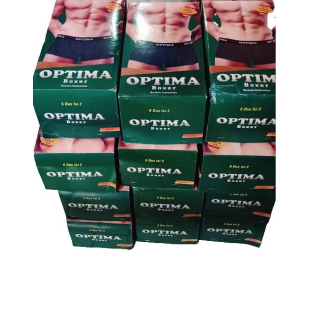 Celana boxer pria Optima isi 2pcs / celana dalam boxer cowok murah / celana dalam segi empat