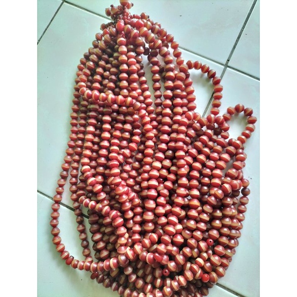 tasbih 99 biji pocok motif polengan