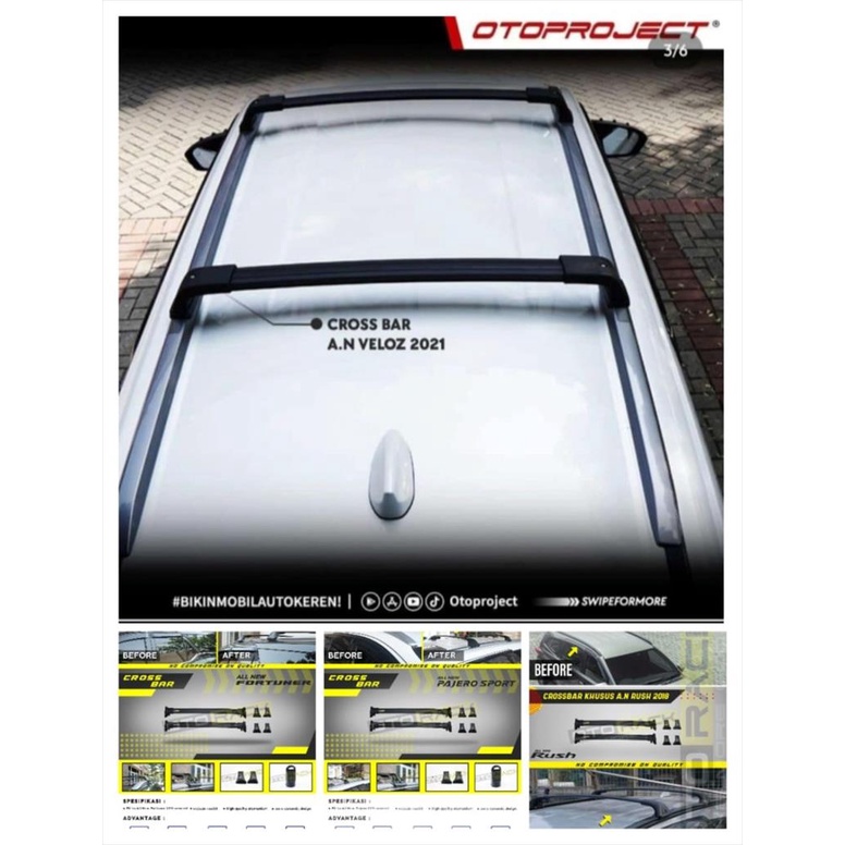 Cross Bar Crossbar Otorack All New Avanza Veloz 2022 Up Ori Otoproject